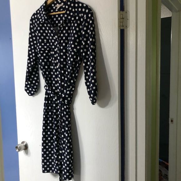 Blue polka dot dress - Picture 1 of 8